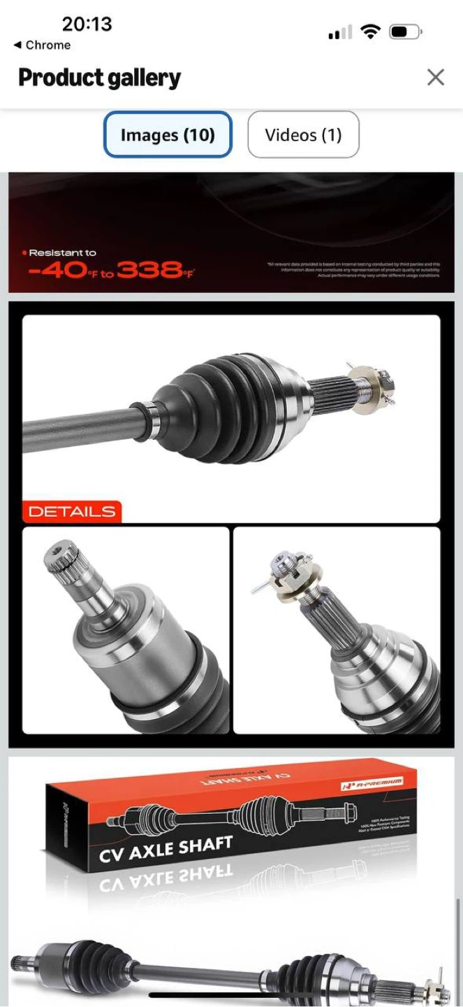 A-Premium CV Axle Shaft Front Right – John Deere Gator - photo 3