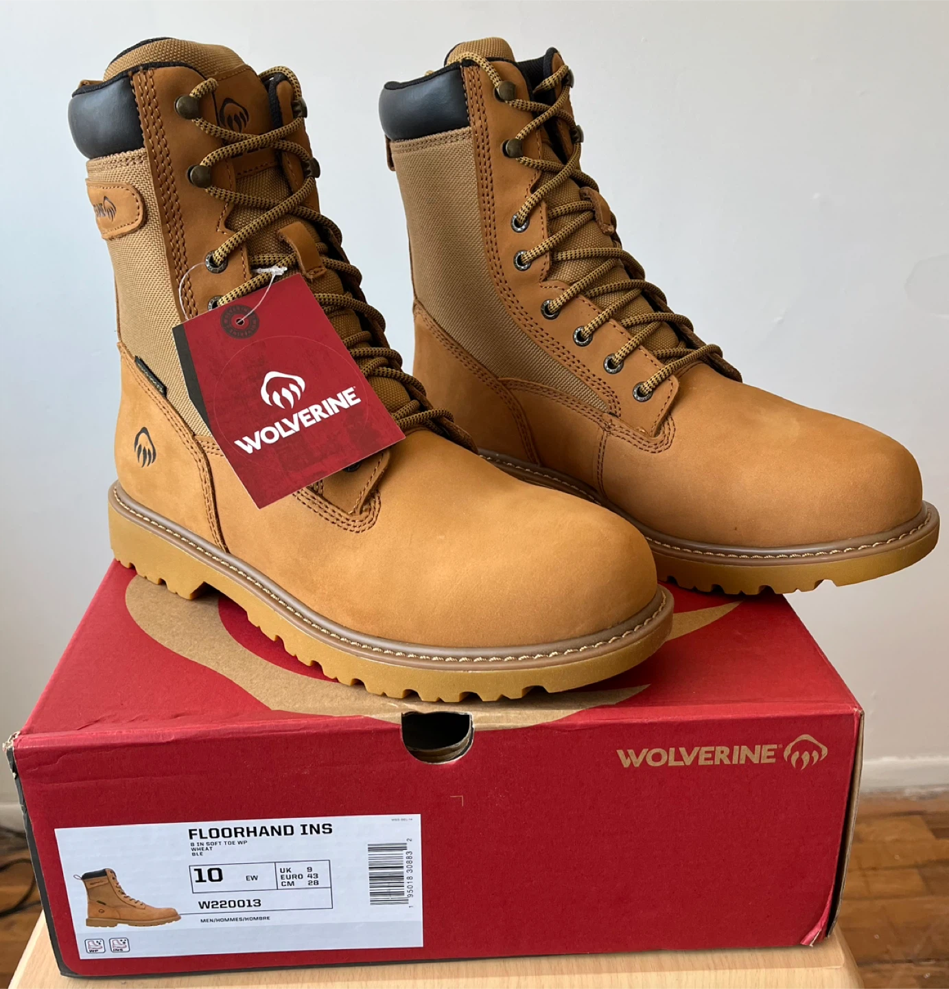 Wolverine Floorhand INS Waterproof Work Boots Size 10