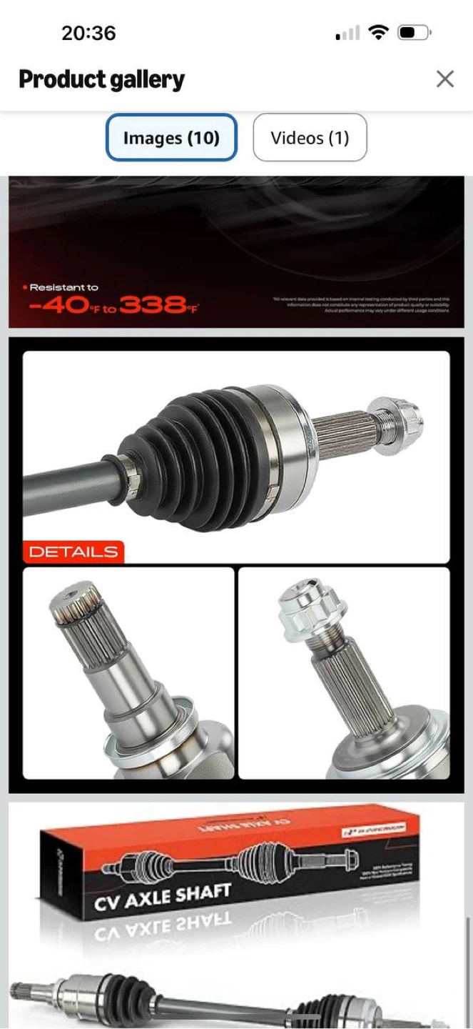 A-Premium CV Axle Shaft Front Left – Toyota Corolla 1.8L 2020 - photo 2