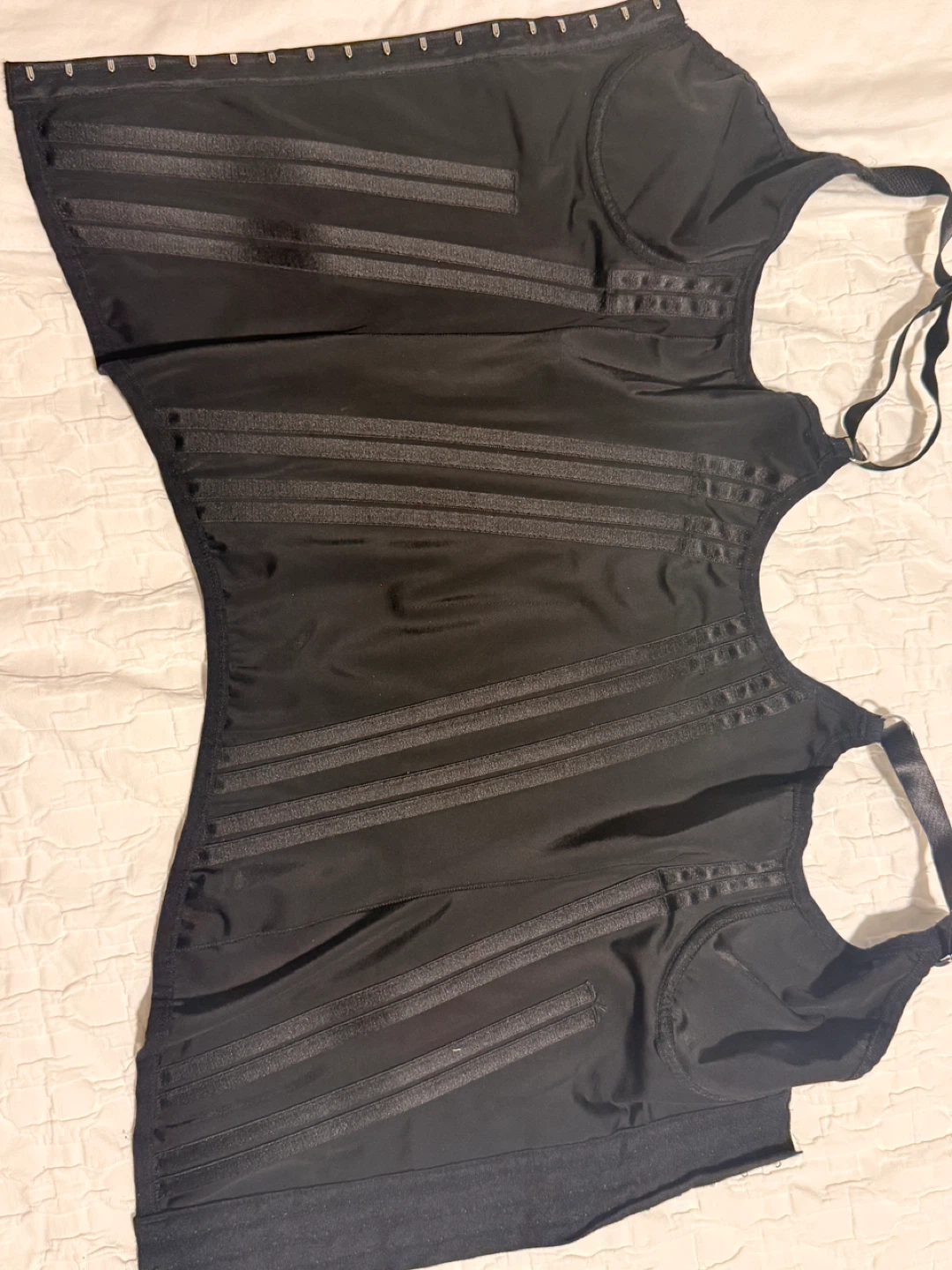 Black Corset with Hook and Eye Closure - photo 3