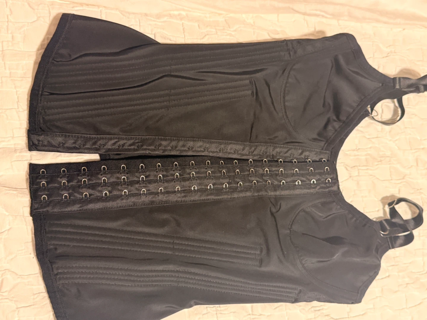 Black Corset with Hook and Eye Closure - photo 4