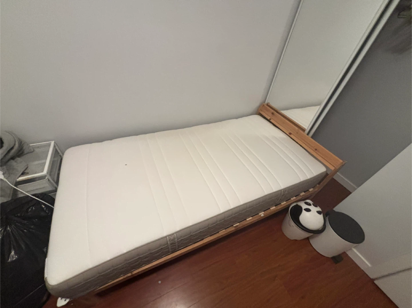 [FREE] ikea twin size bed frame and mattress - photo 2