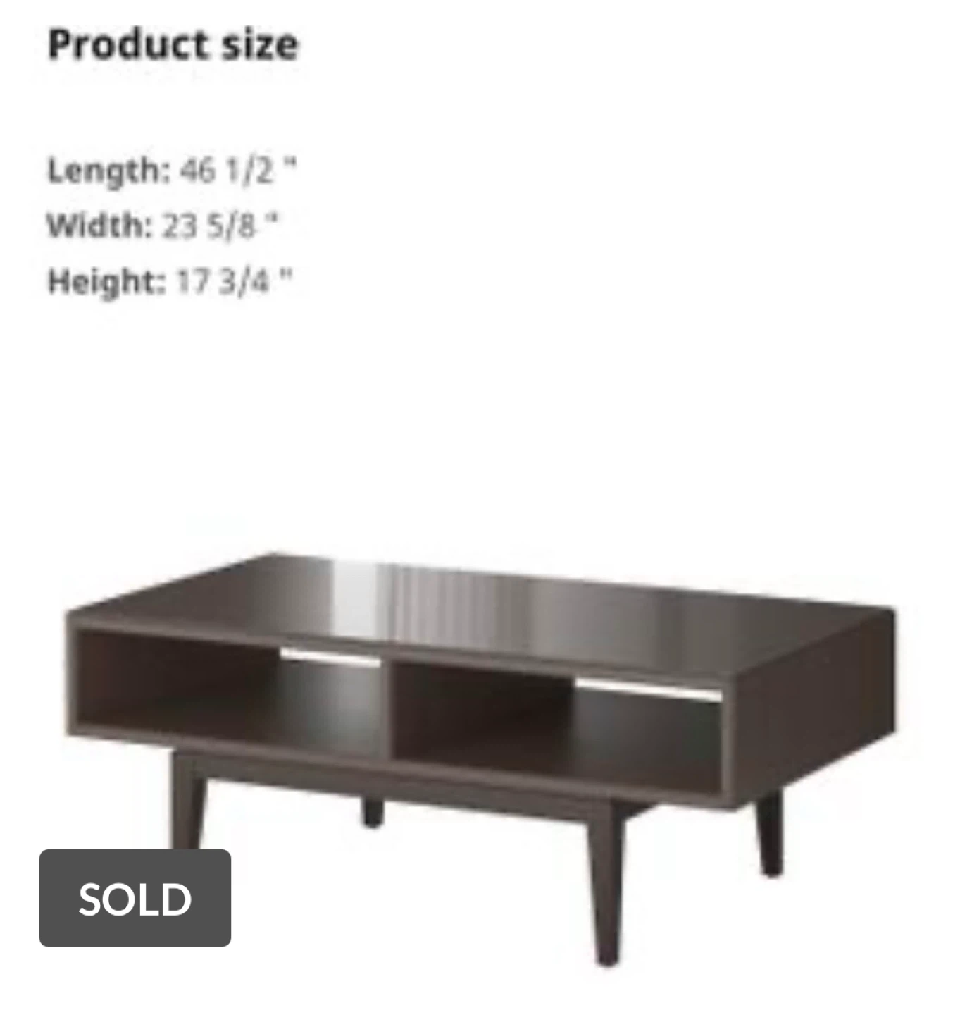 IKEA REGISSÖR Coffee Table - Brown, Glass - photo 2