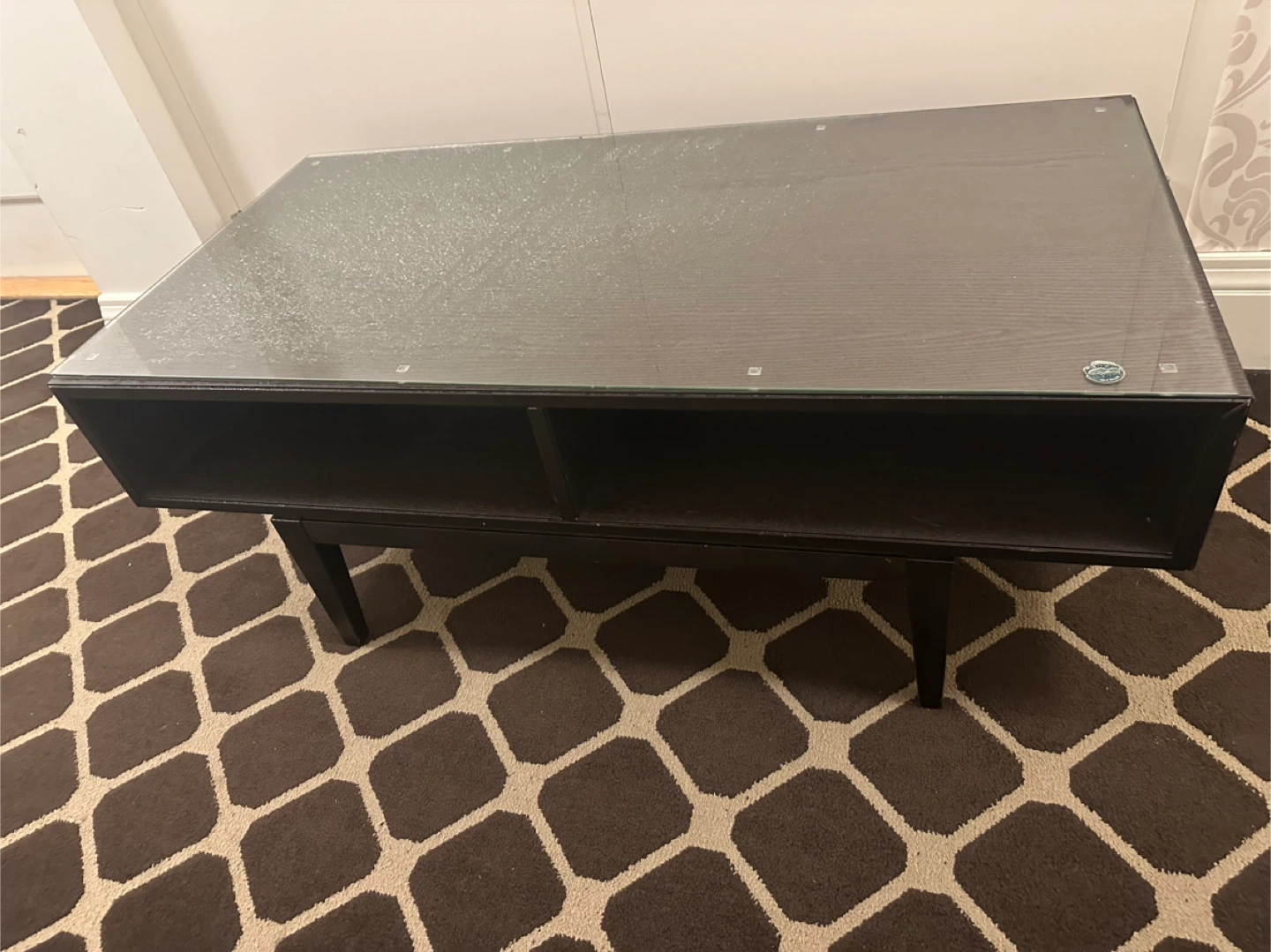 IKEA REGISSÖR Coffee Table - Brown, Glass - photo 3
