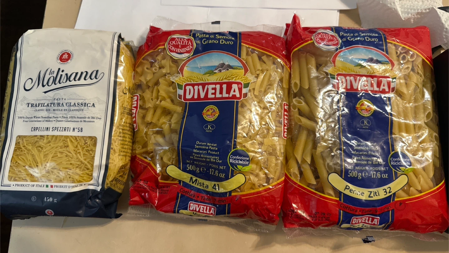 Italian Pasta Unopened