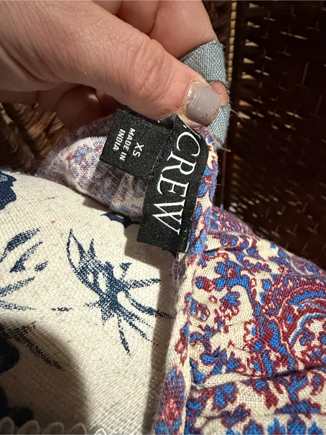 J CREW XS Purple Floral Print Dress - photo 3