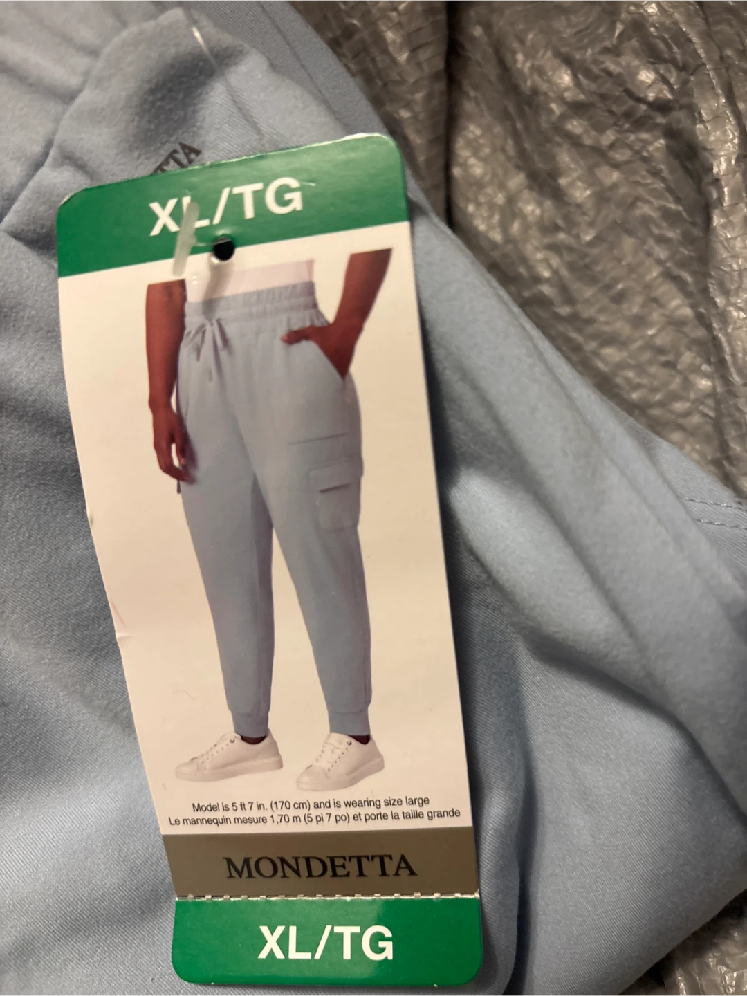 Mondetta Light Blue Cargo Jogger Pants XL/TG - photo 2