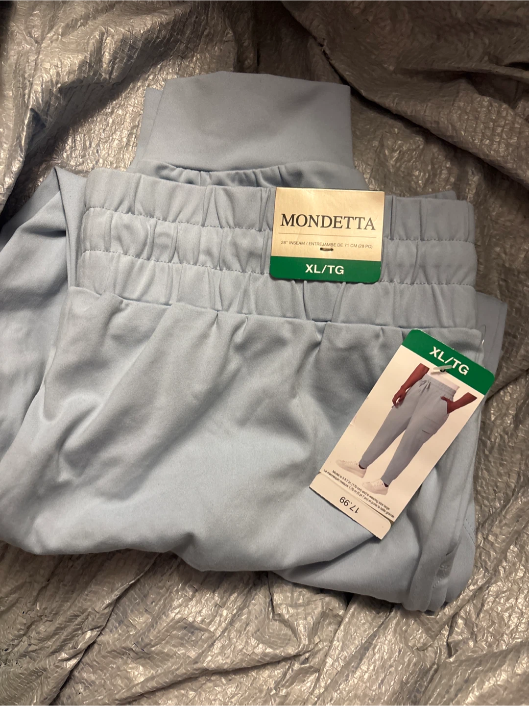 Mondetta Light Blue Cargo Jogger Pants XL/TG