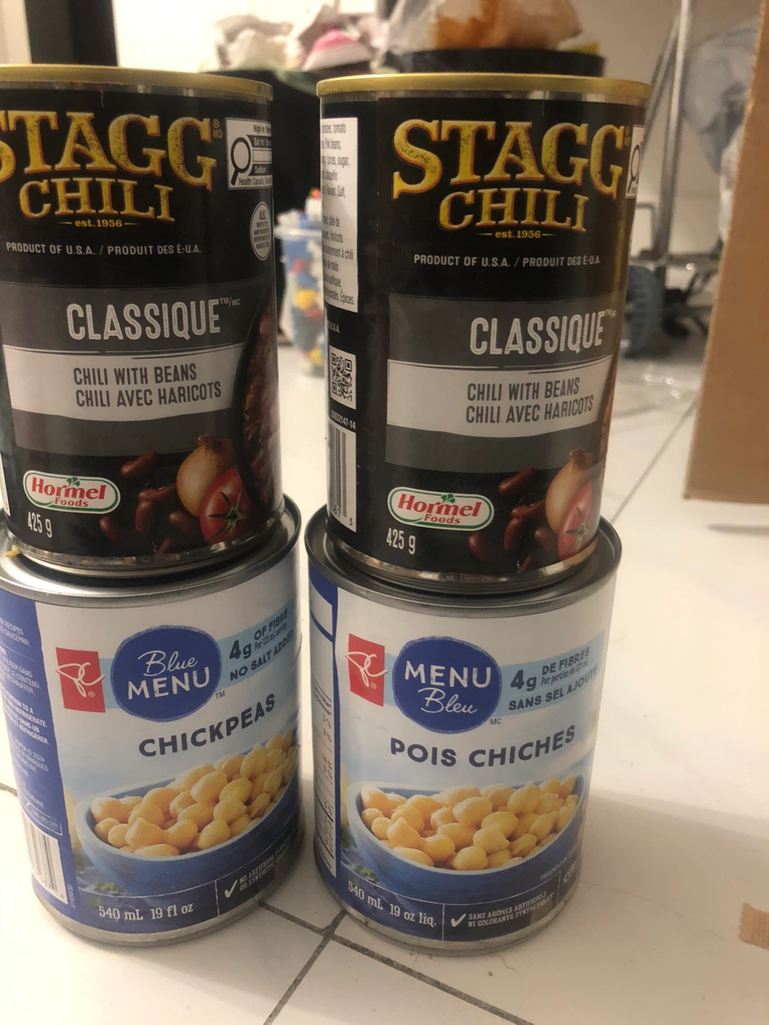 Free unopened food - Stagg Chili & Chickpeas