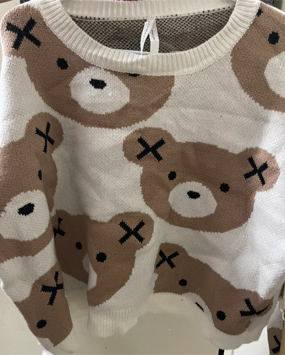 Cutest Bear Face Knit Sweater