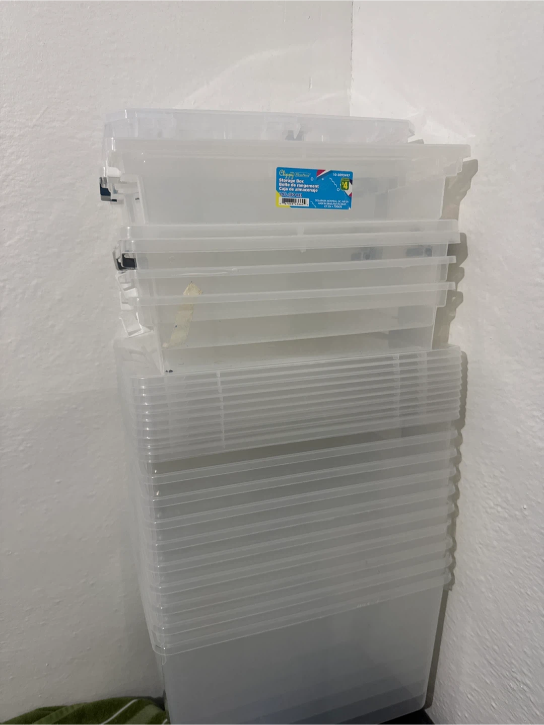 6-Quart Clear Storage Containers with Lids