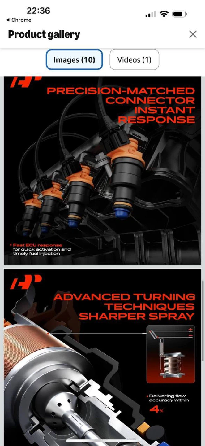 A-Premium Fuel Injectors Set of 4 – Hyundai / Kia (445)🔥 - photo 3
