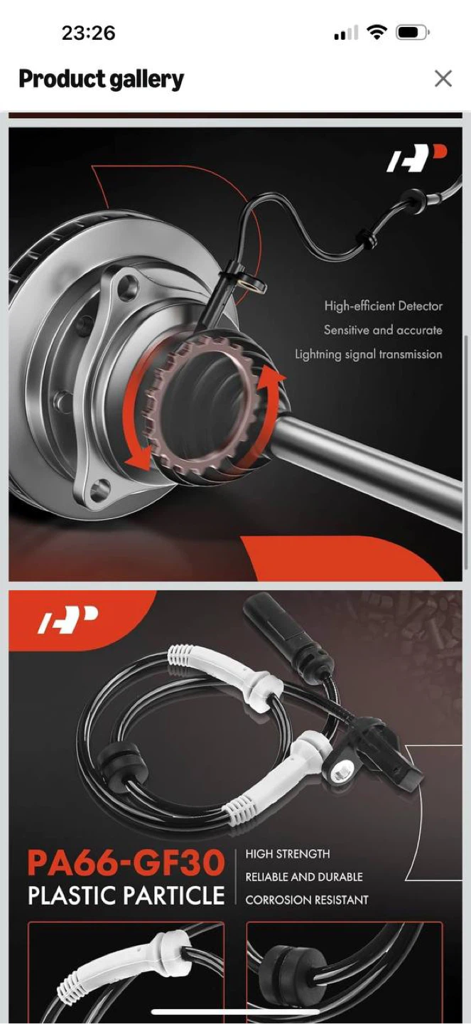 BMW ABS Wheel Speed Sensor Front (A-Premium) – SET OF 2 - photo 2
