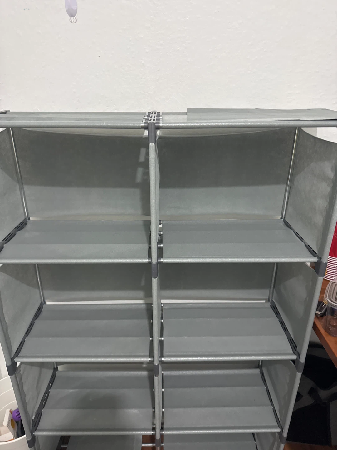 Grey 8-Tier Fabric Storage Shelf Unit - photo 2