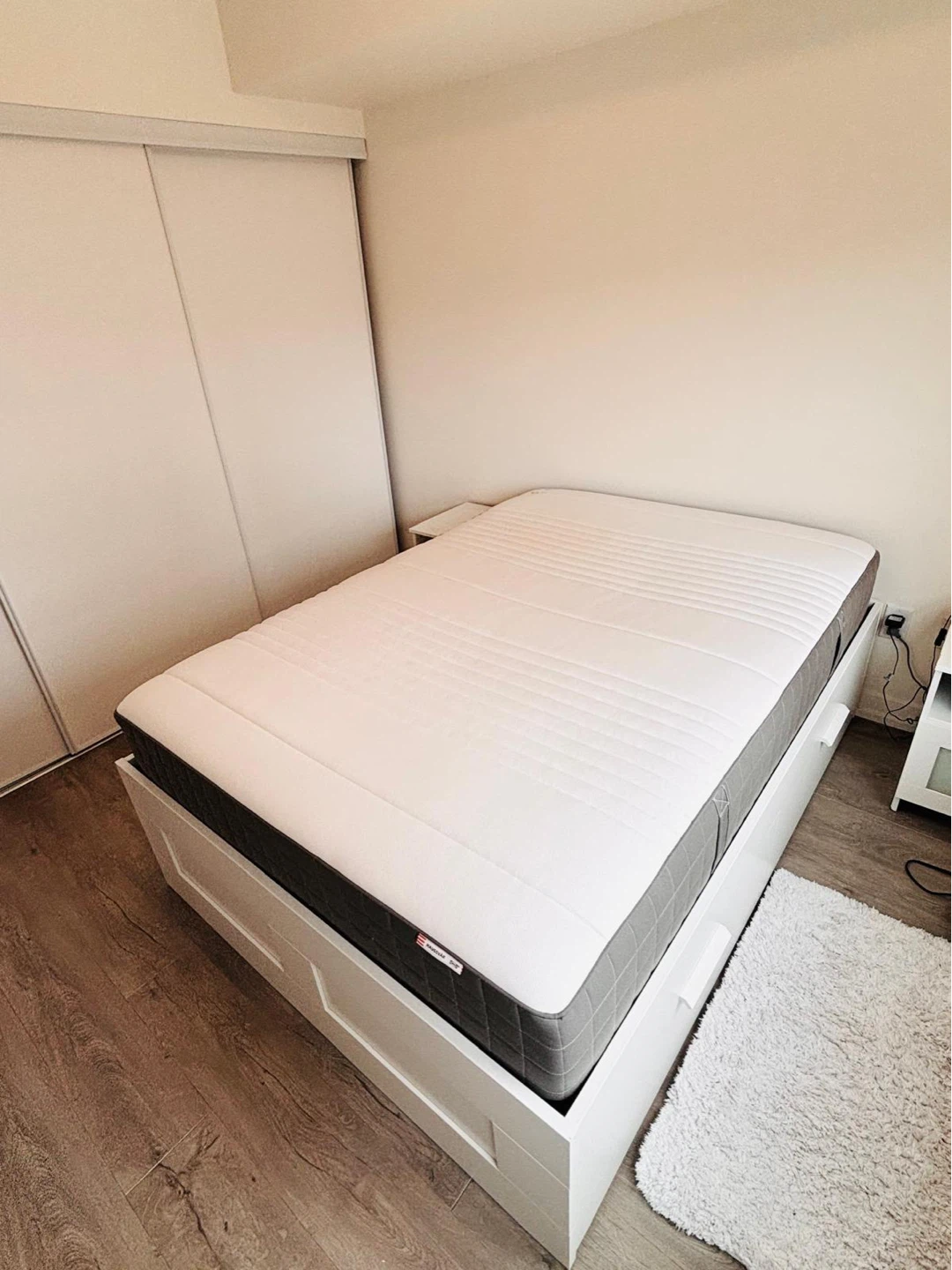 Queen Size Mattress with Storage Bed Frame