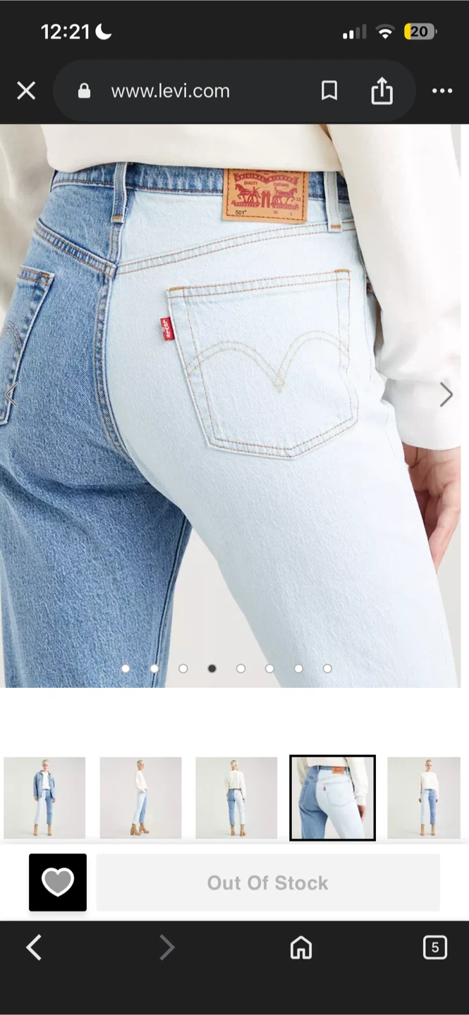 Levi's 501 Jeans - Two-Tone - W31 L28