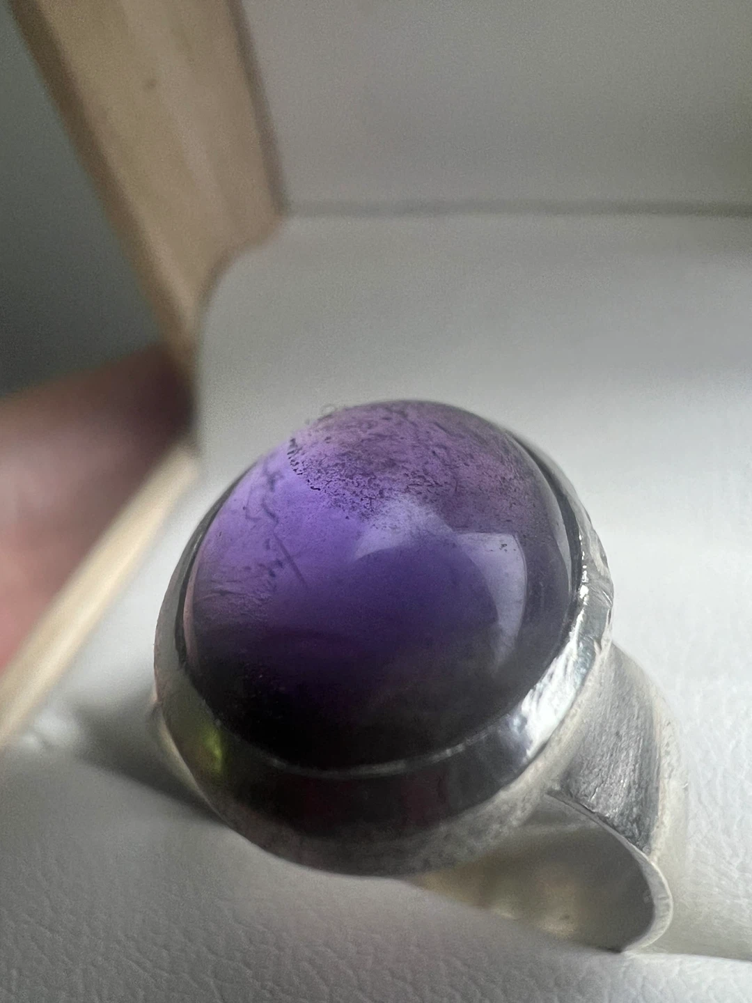 925 Silver Ring with amethyst