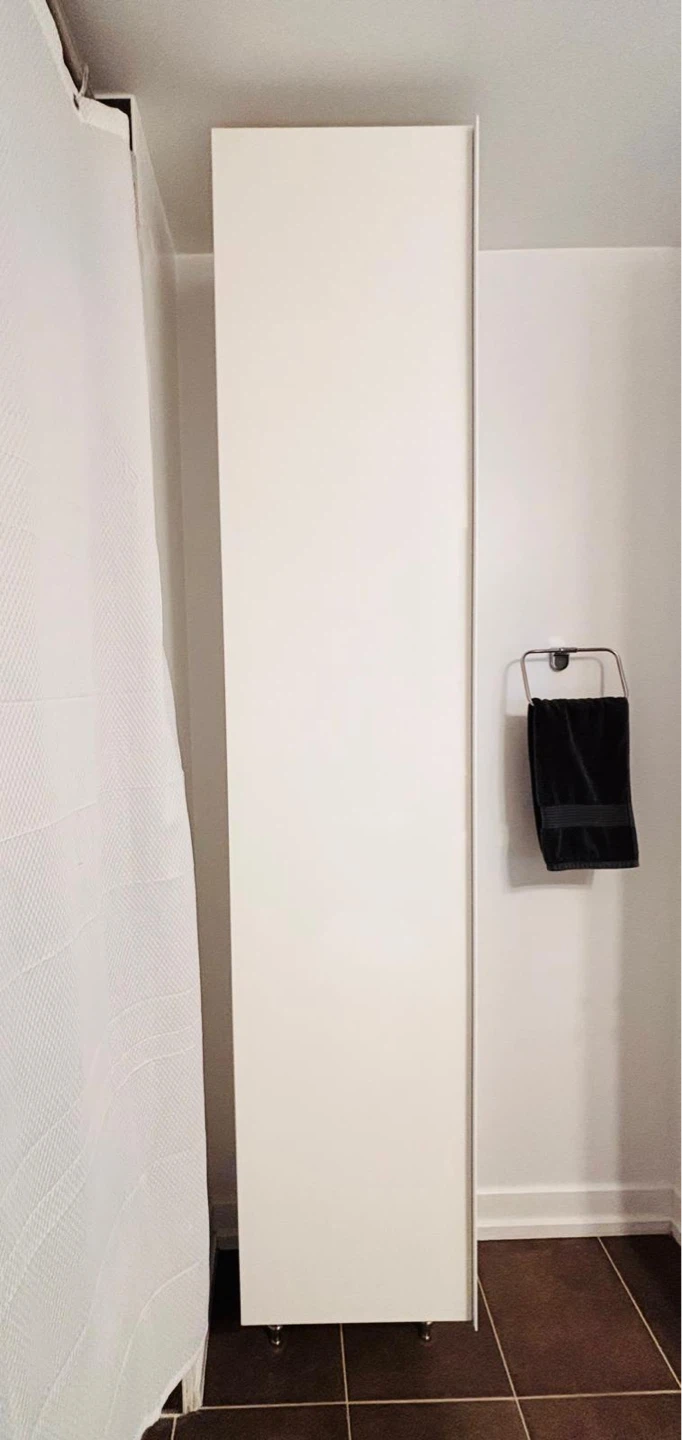White Tall Bathroom Storage Cabinet