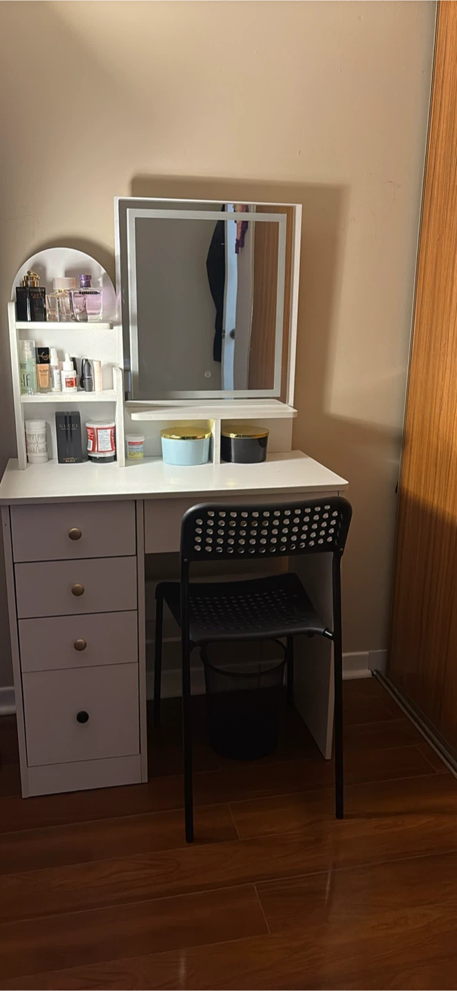 White Vanity Desk