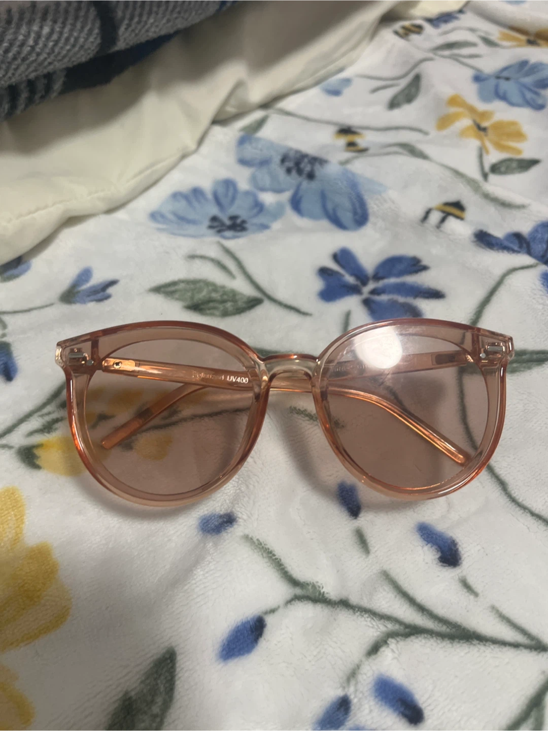 Round Pink Sunglasses UV400