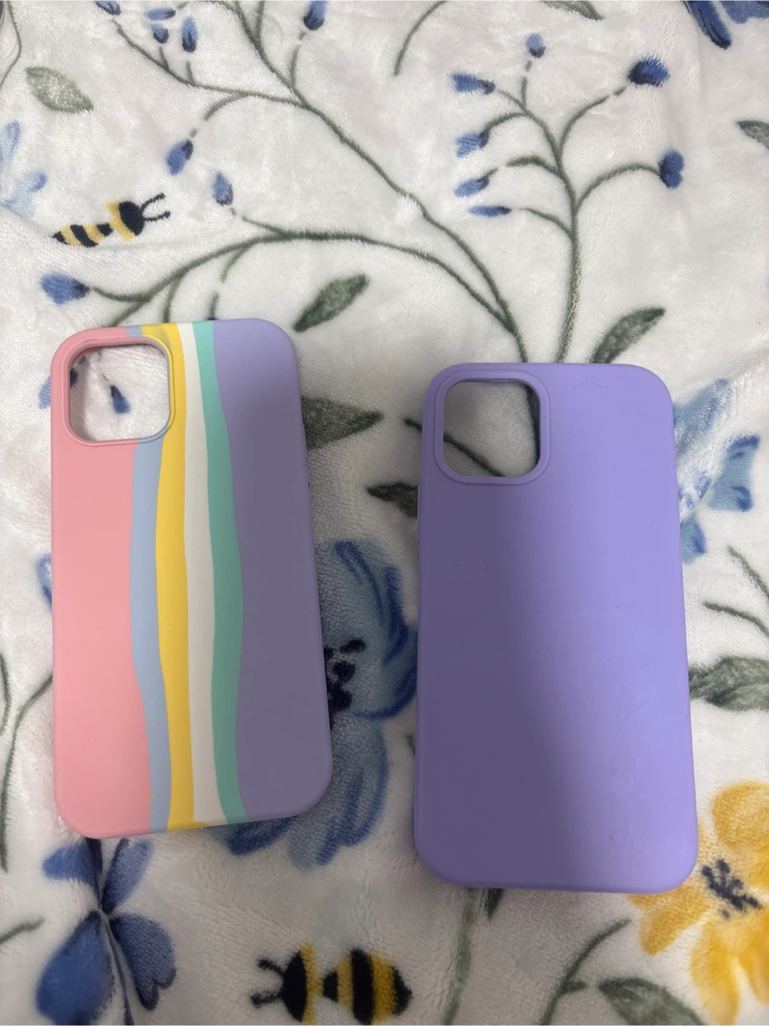 iPhone Case Lot - Pastel Stripes & Lavender