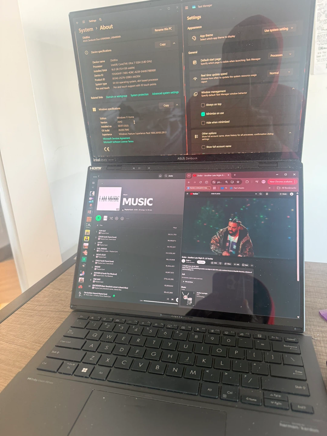 Asus Multitasking laptop