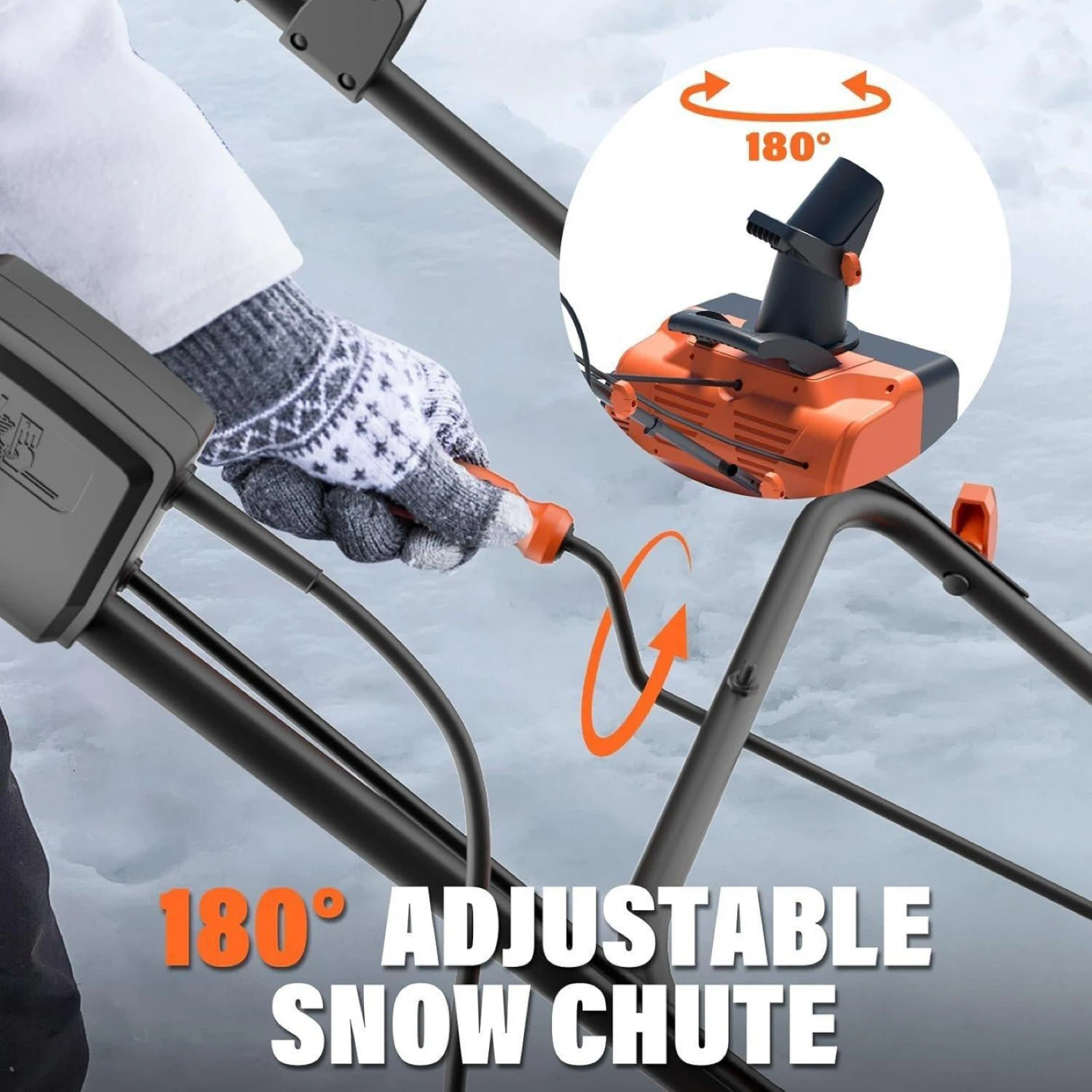 MaxLander Electric Snow Blower - 20 inch - photo 2