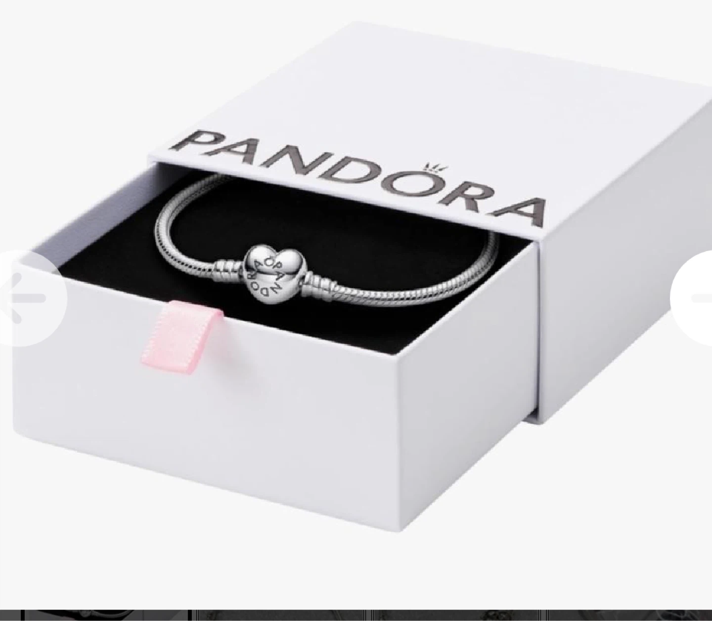 Pandora Sterling Silver Heart Clasp Bracelet