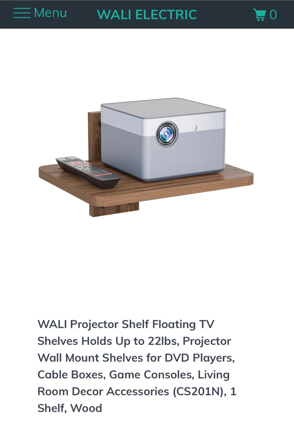 Floating Wall Mount Shelf for Projectors 🥕