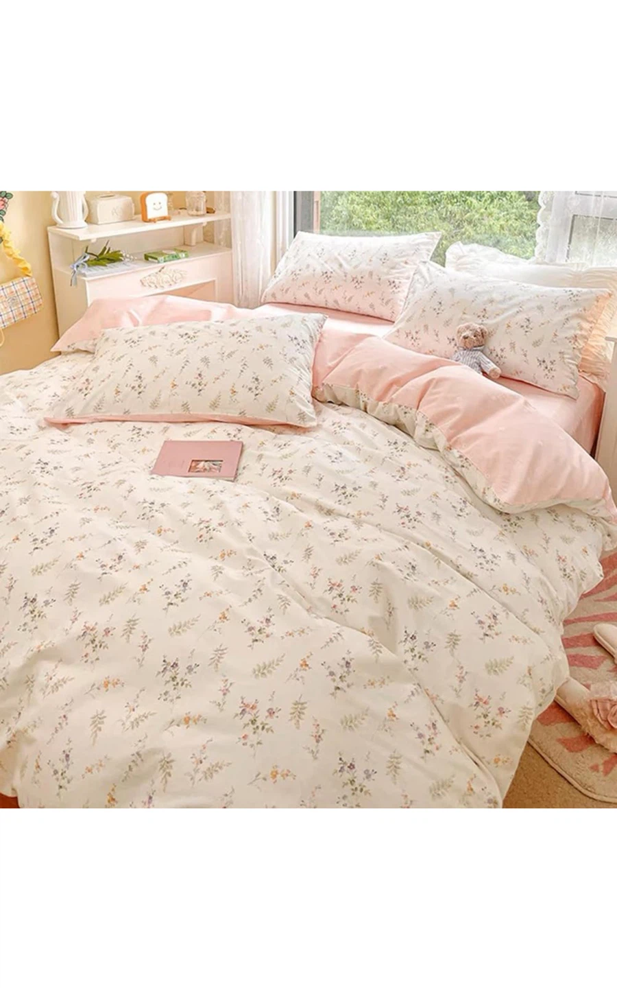 Floral Print Duvet Cover Set