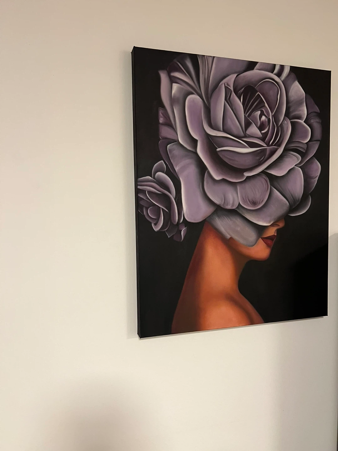 Floral Woman oil on  Canvas Wall Art - photo 2