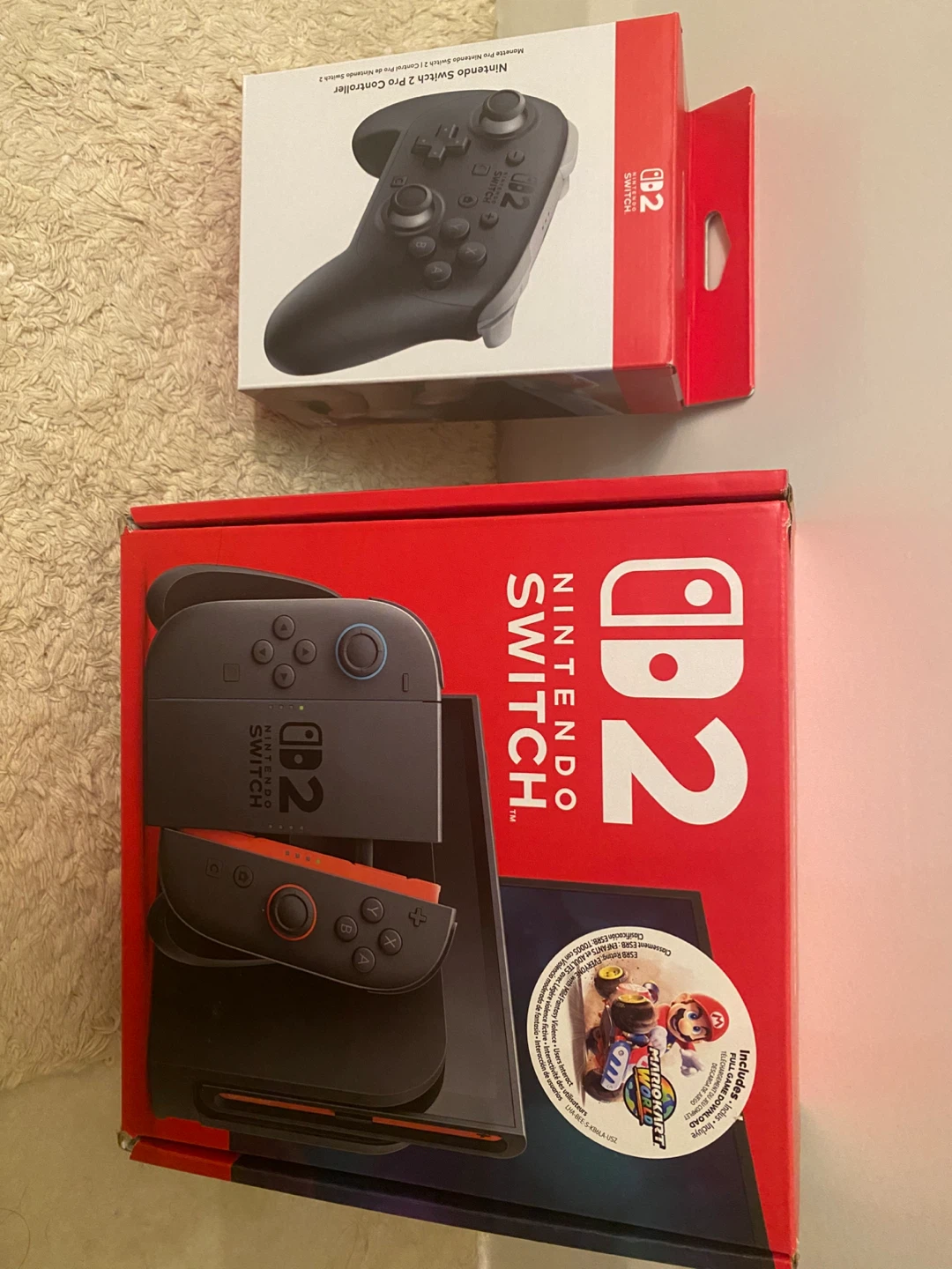 UNOPENED Nintendo Switch 2 Mario Kart Bundle + Pro Controller - photo 2