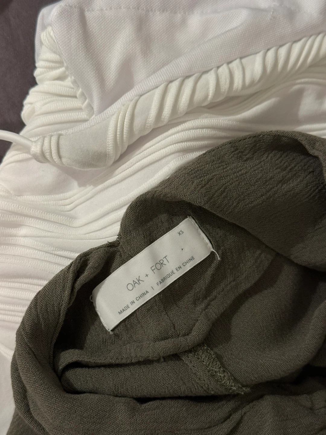 Oak + Fort Olive Green Spaghetti Strap Dress XS - photo 5