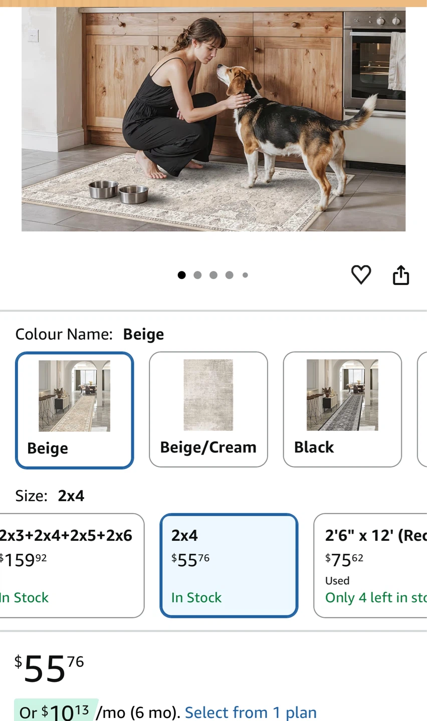 HY HAO YUN LAI Washable 2x4 Area Rug - photo 2