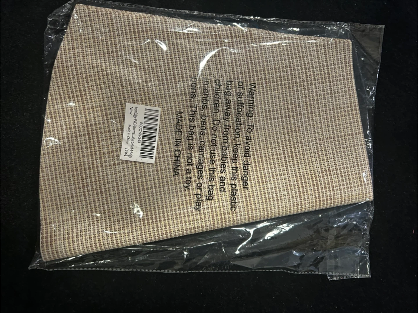 Set of 4 Placemats - Brown/Tan - photo 4