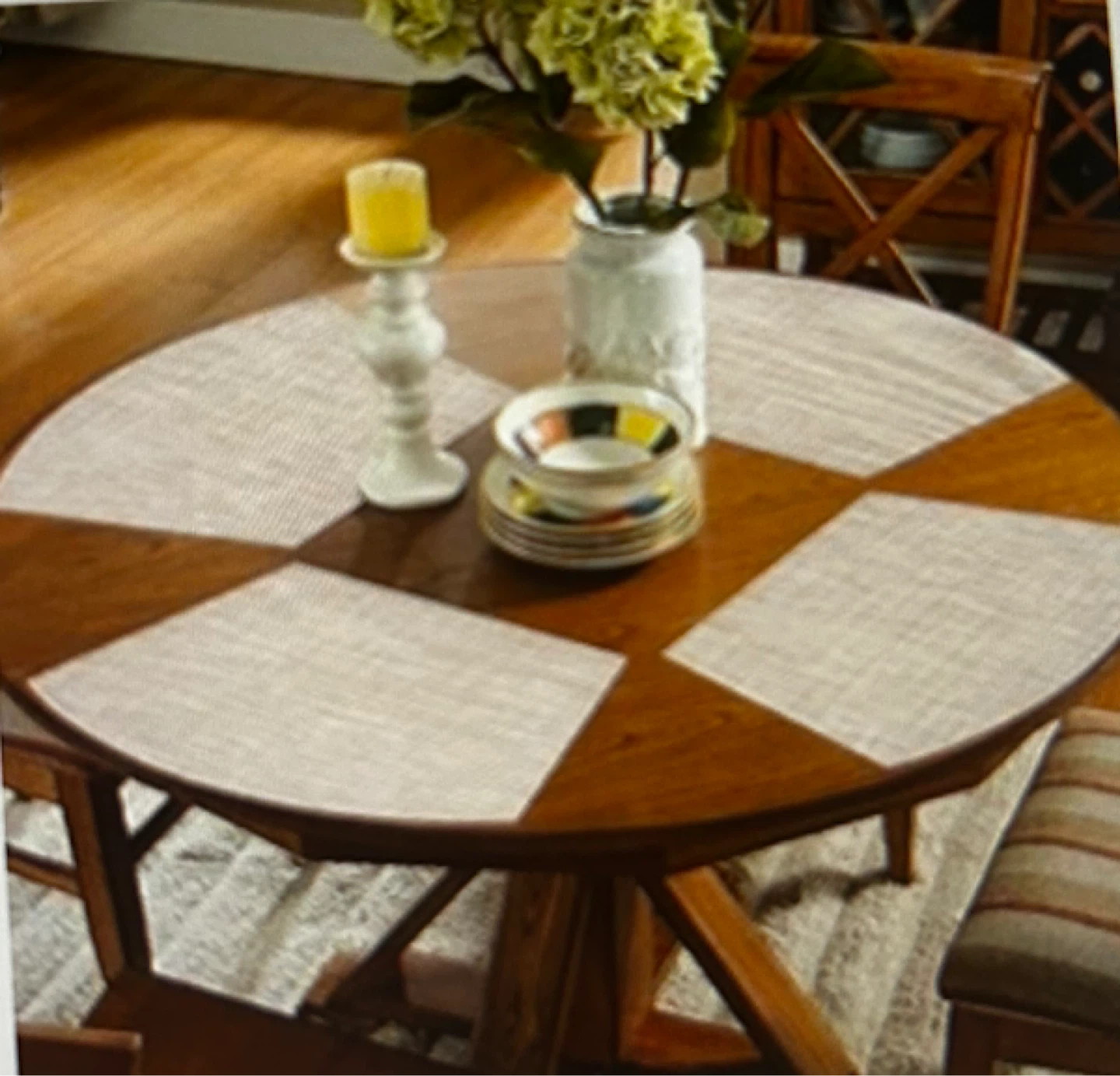 Set of 4 Placemats - Brown/Tan - photo 2