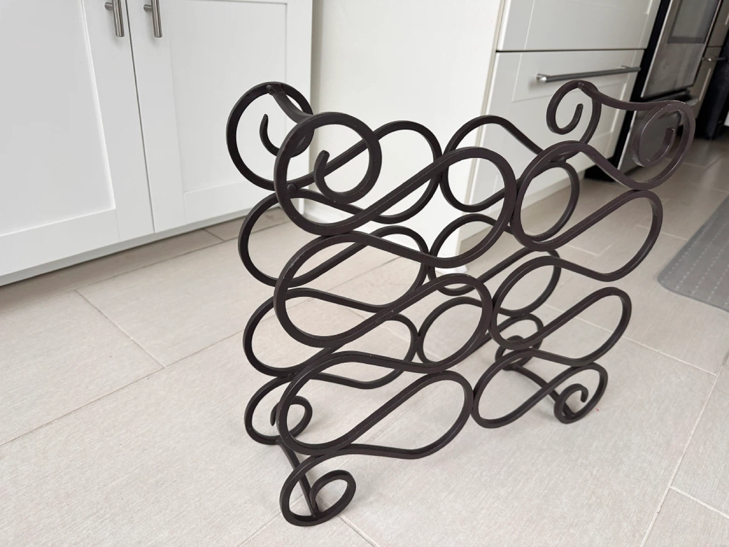 Scrollwork Metal Wine Rack - 10 Bottle Capacity - photo 3