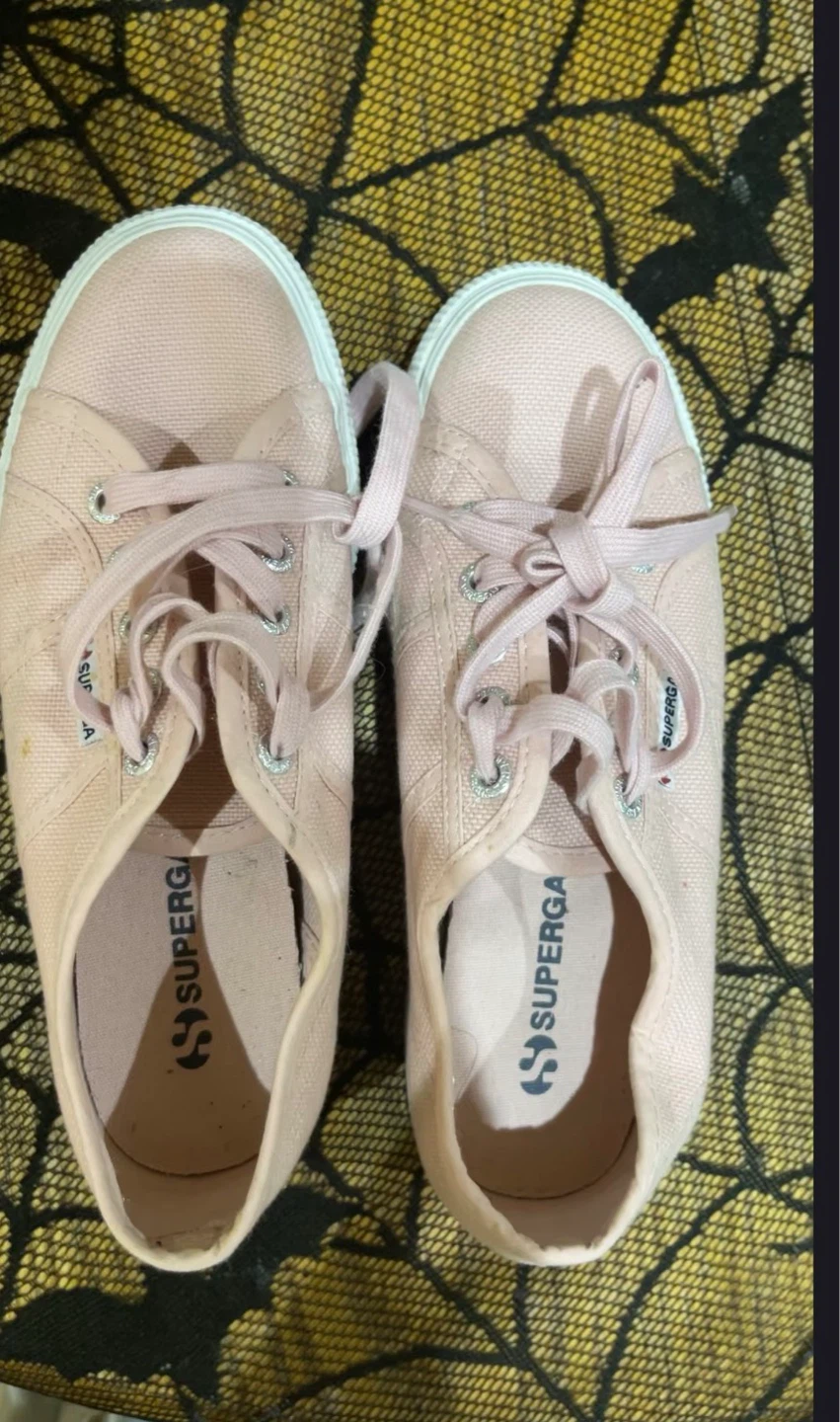 Superga Pink Canvas Sneakers