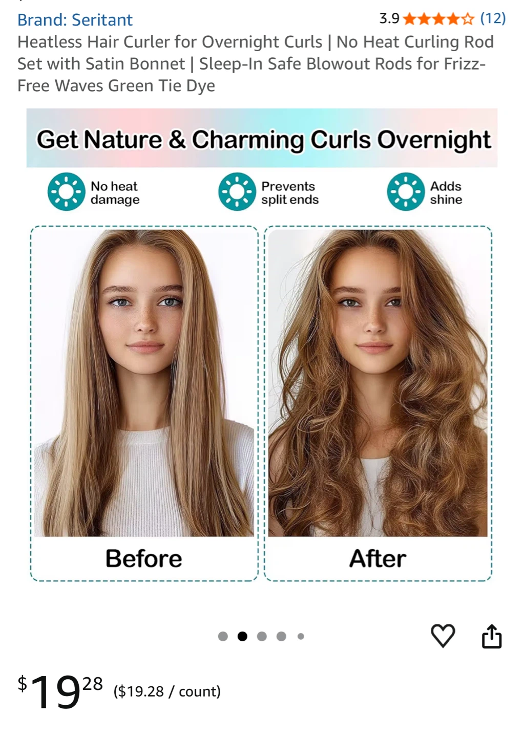 Seritant Heatless Hair Curler - photo 2
