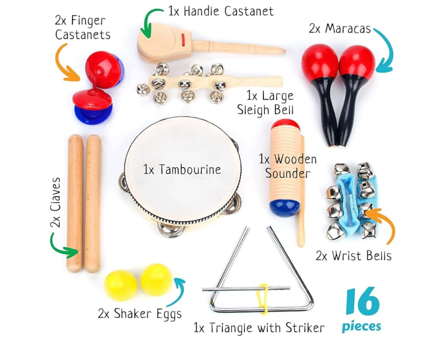 BOXIKI KIDS MUSICAL INSTRUMENT SET (16 Pieces) - photo 4