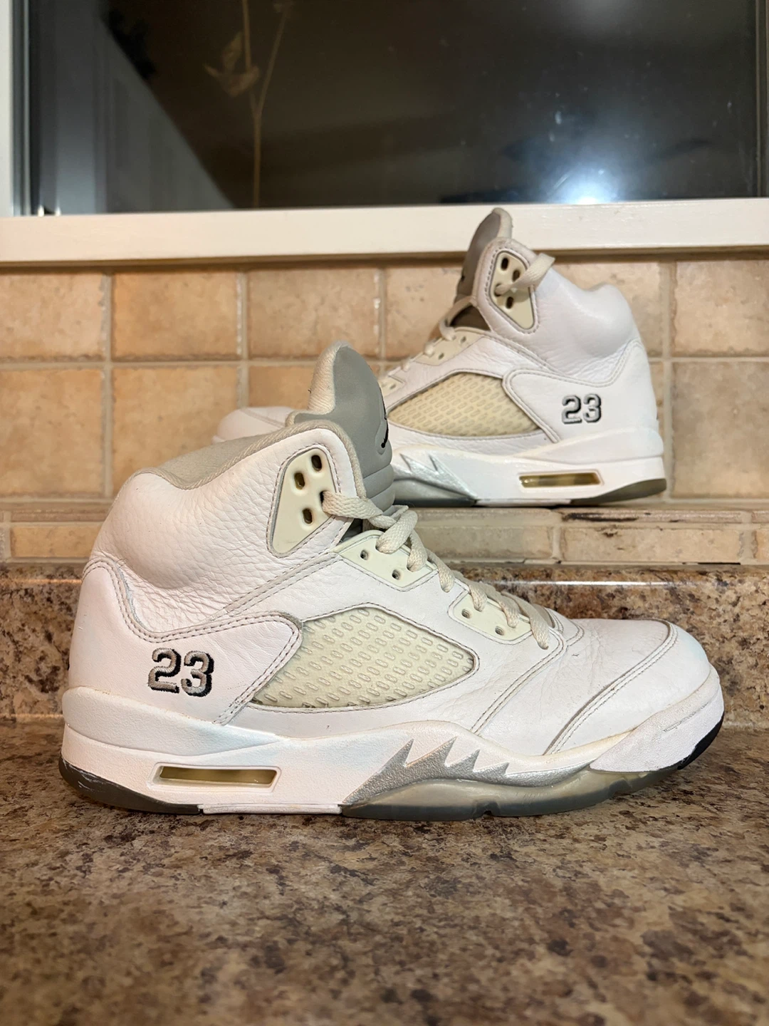 Air Jordan 5 Retro White Sneakers