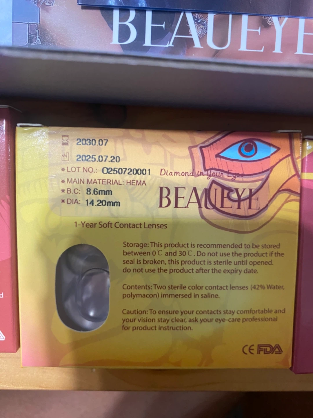BEAU EYE  Contact Lenses Box - photo 5