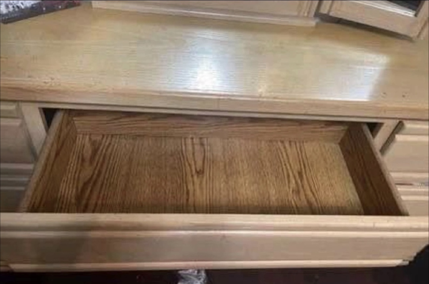 *Must go!! *Wooden Dresser with Mirror - 65 inches x 30 inches - photo 3