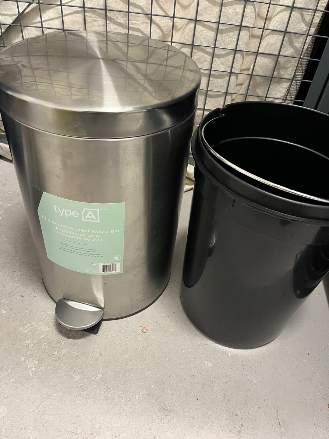 Type A 20L Stainless Steel Step Bin