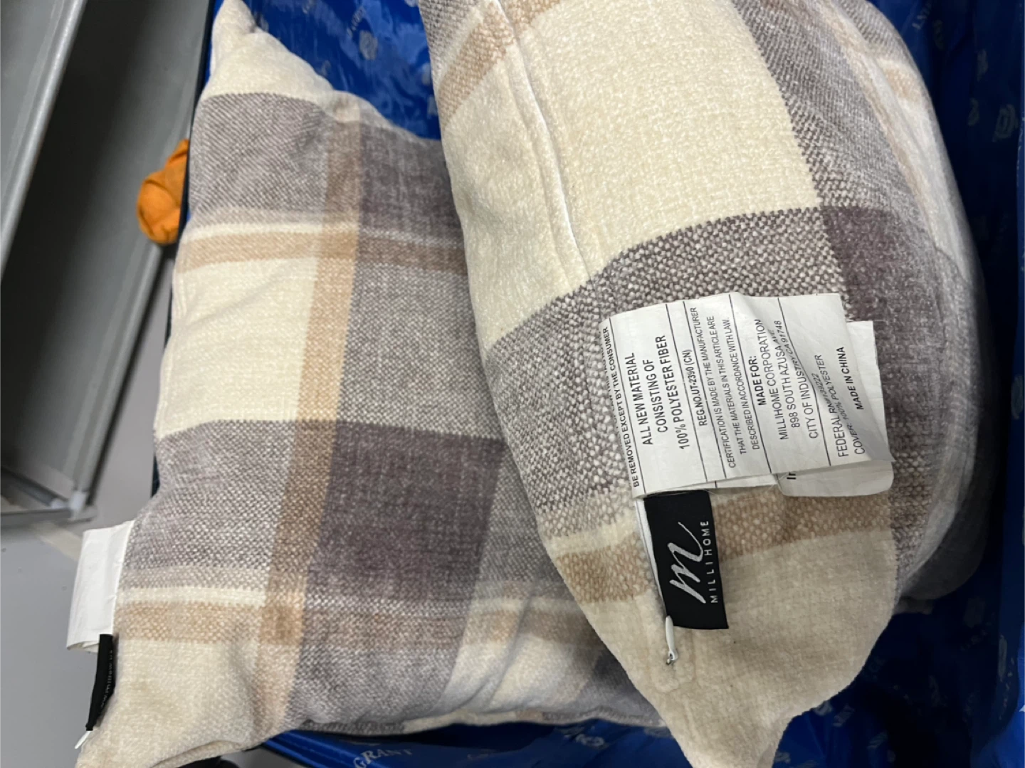 Millihome Plaid Throw Pillows (Set of 2) - photo 2