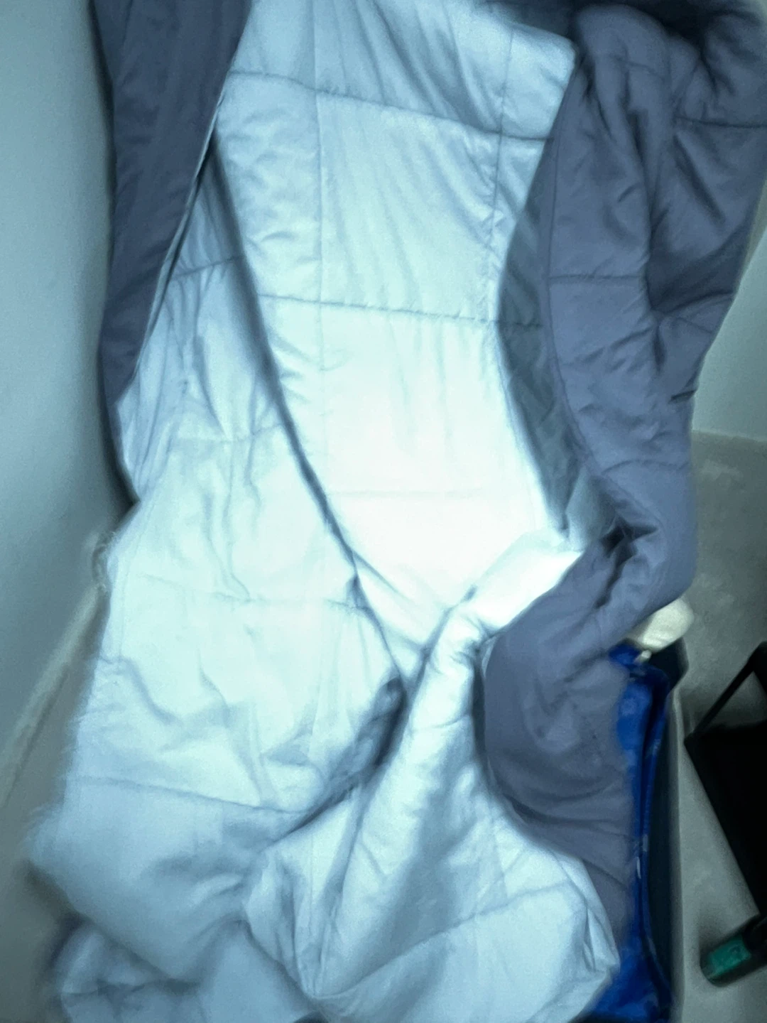Grey and Light Blue Comforter - photo 3
