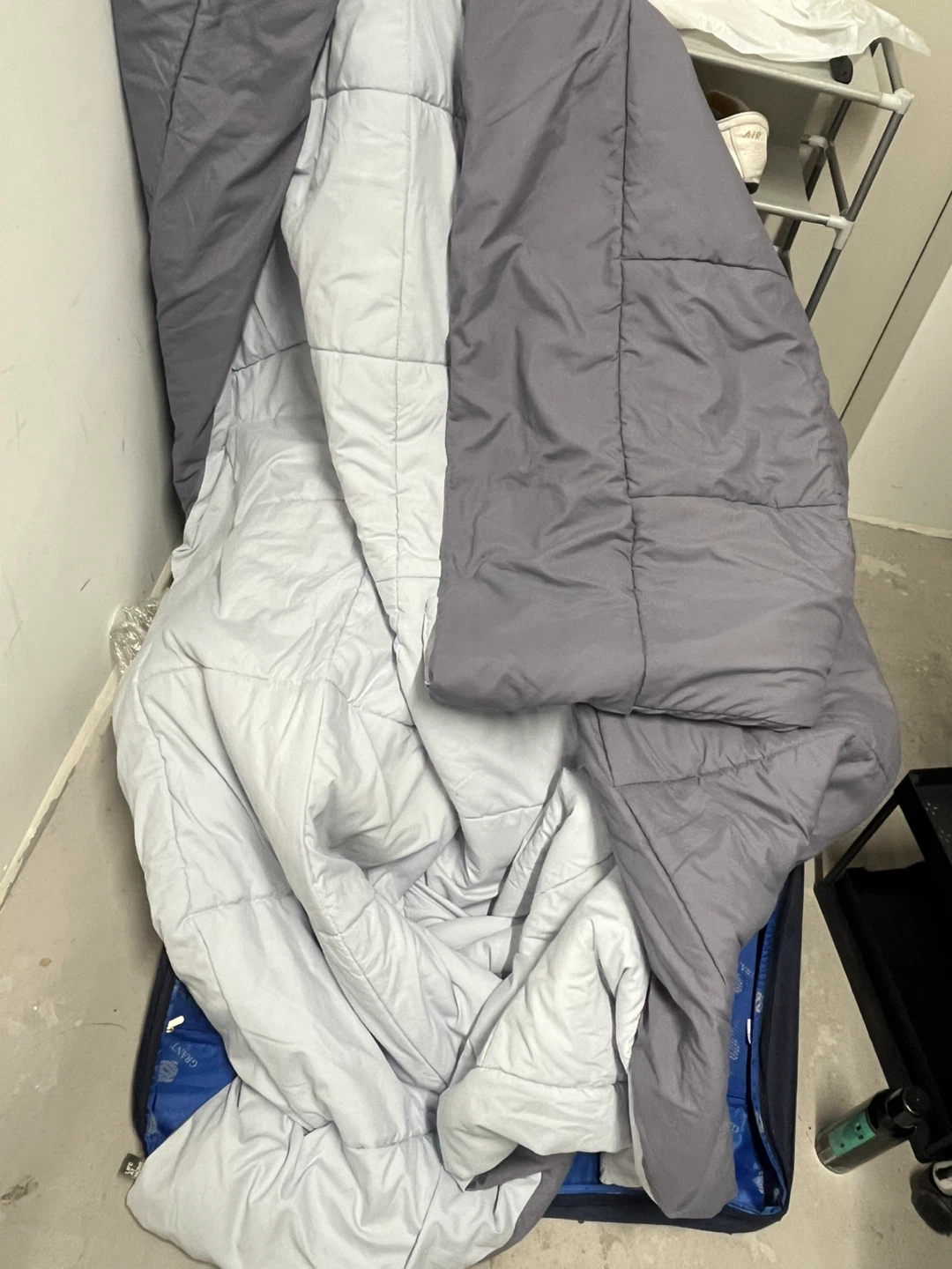 Grey and Light Blue Comforter - photo 2