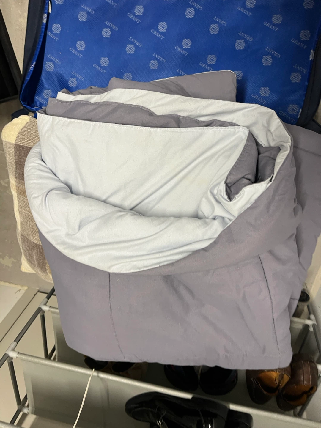 Grey and Light Blue Comforter - photo 4