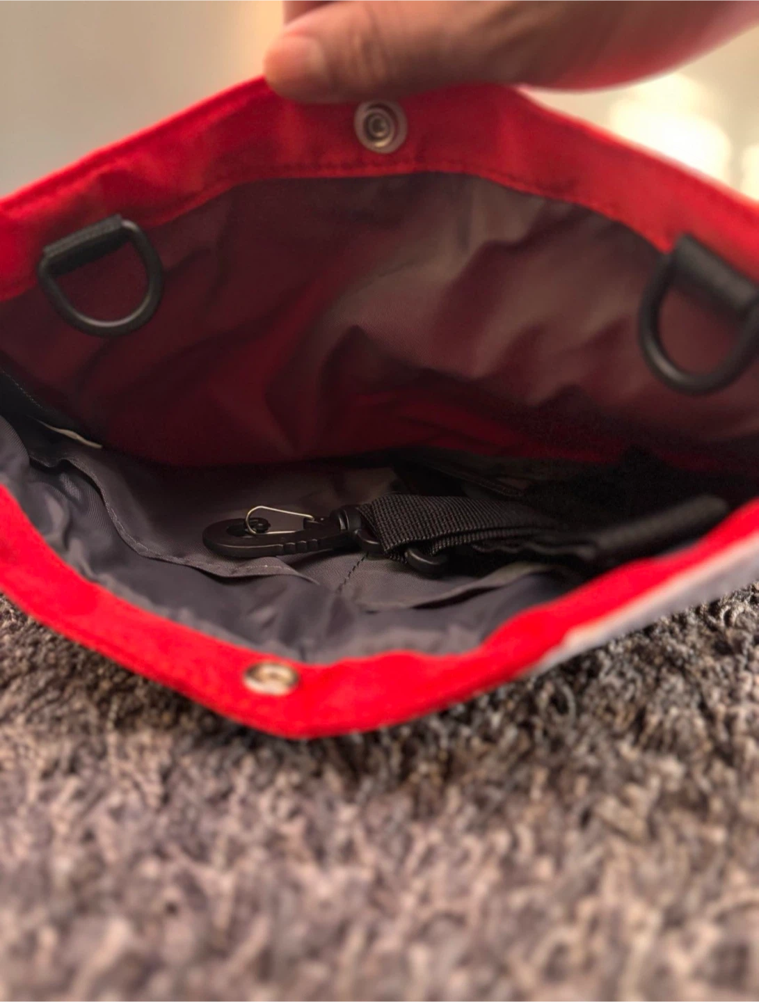 Supreme The North Face Red White Pouch Bag - photo 3