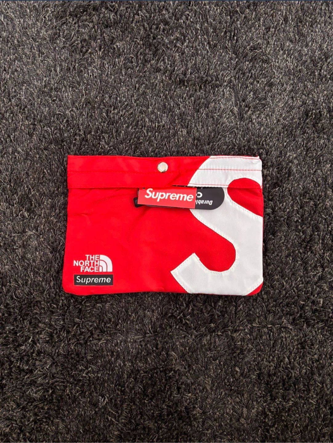 Supreme The North Face Red White Pouch Bag